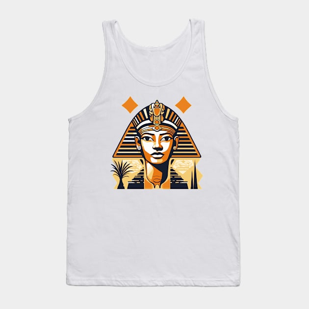 Ancient Egypt Egyptian Culture Unveiled: Mythical Symbols and Luxurious Heritage Tank Top by FK